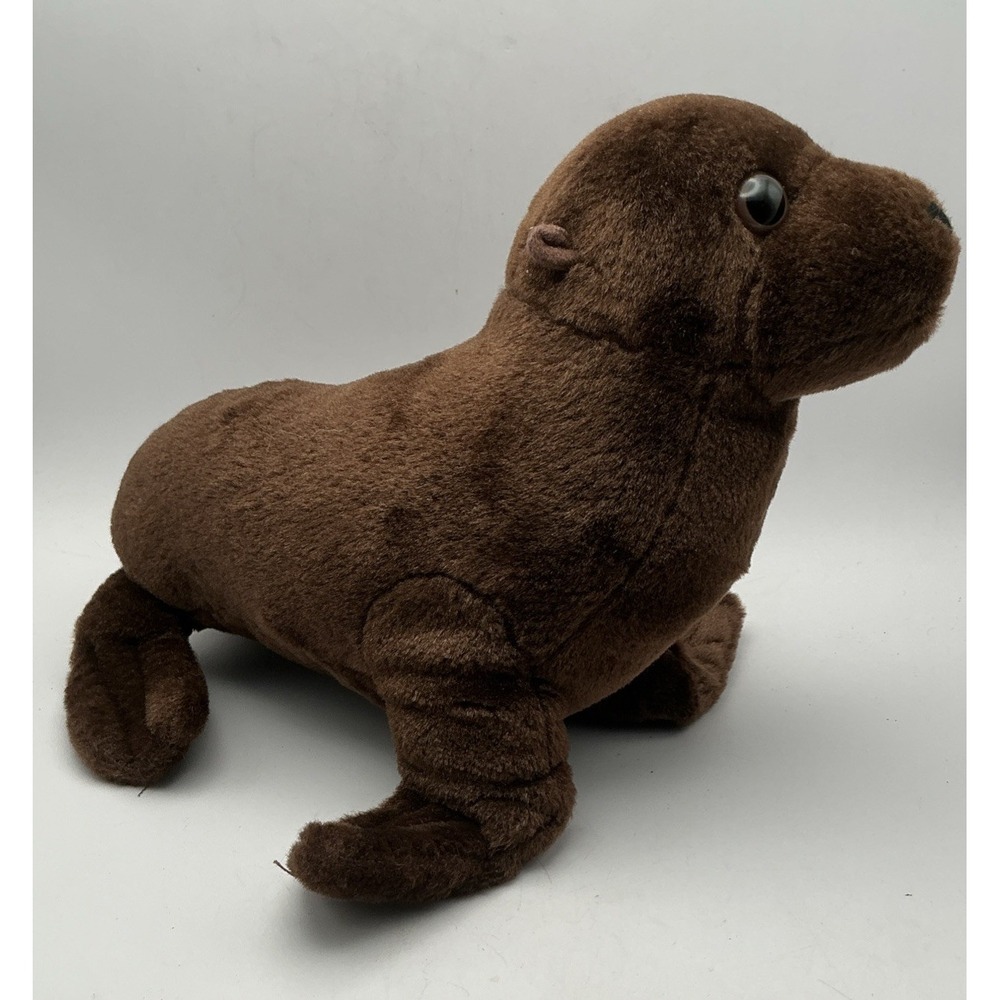 Wild Republic Sea Lion Plush Brown Stuffed Animal Toy 12" Seal Cuddlekins